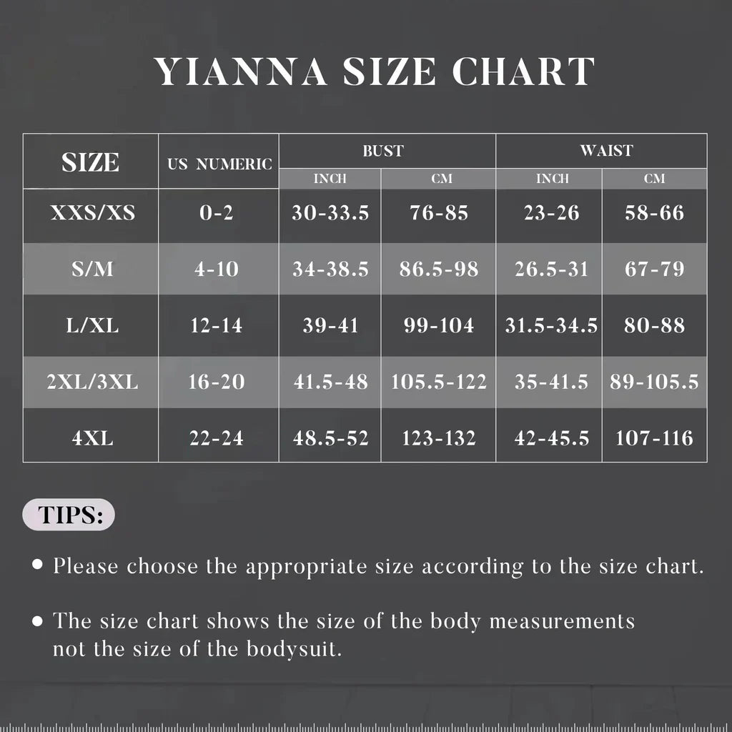 YIANNA Bodysuit for Women Shapewear Tummy Control Body Shaper Butt Lifter