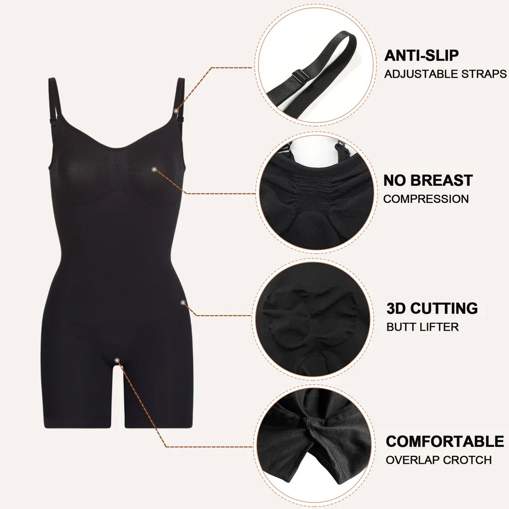 YIANNA Bodysuit for Women Shapewear Tummy Control Body Shaper Butt Lifter