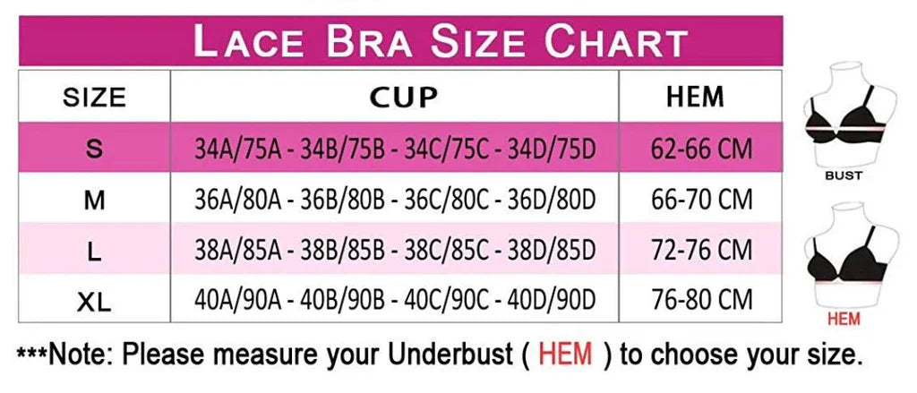 YIANNA Women Floral Lace Bralette Padded Breathable Sexy Racerback Lace Bra Bustier